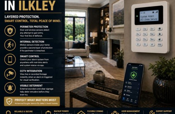 Burglar Alarms in Ilkley Homes: Protecting High-Value Properties with Layered Home Security