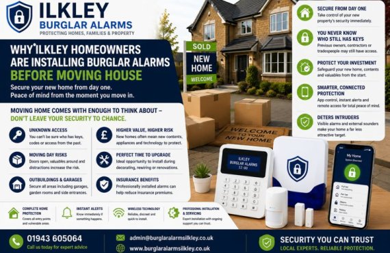 Why Ilkley Homeowners Are Installing Burglar Alarms Before Moving House