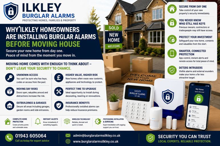 Why Ilkley Homeowners Are Installing Burglar Alarms Before Moving House